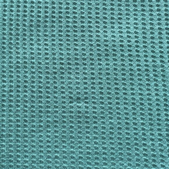 Modern Lux Mint Green Waffle Knit Butterfly Print Long Sleeve Pullover Top Sz XL - Picture 6 of 7